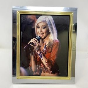 Christina Aguilera signed picture